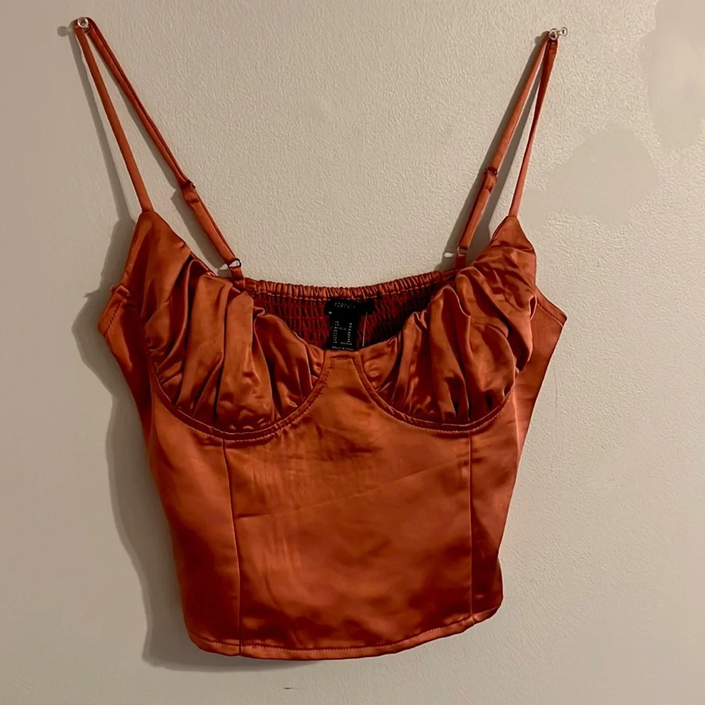 Apricot Crop Top - Picture 1 of 1